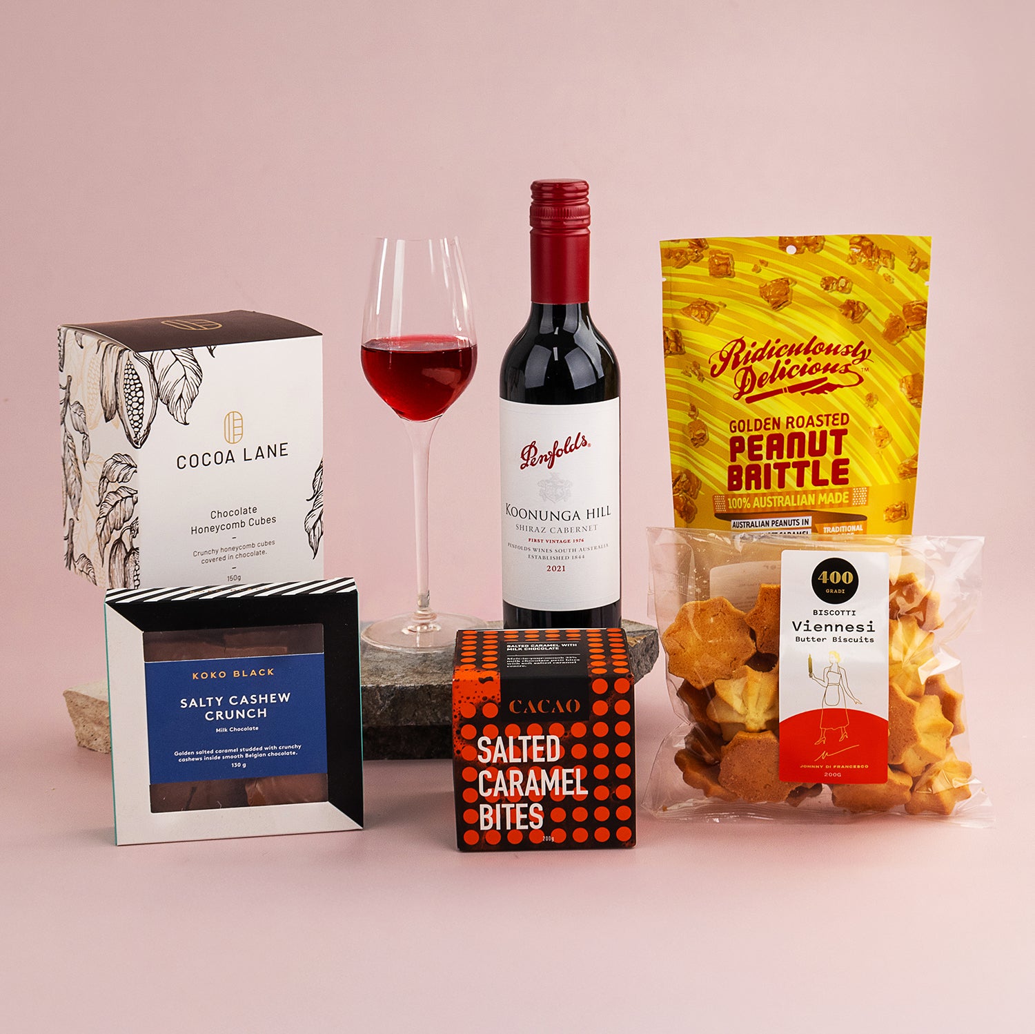 Red Wine & Sweet Bites Hamper