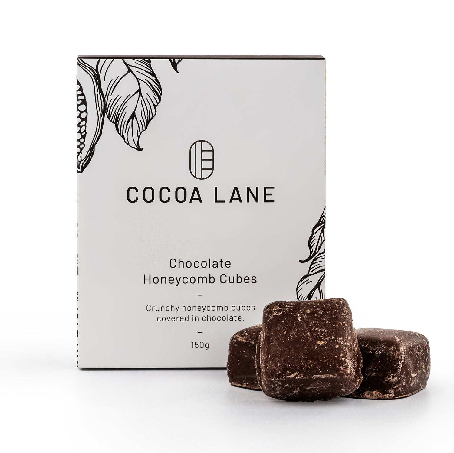 Chocolate Honeycomb Cubes 150g - Cocoa Lane