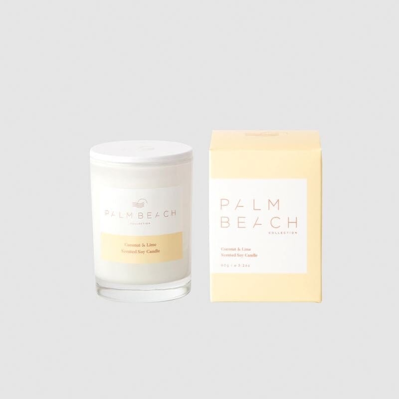 Coconut & Lime Mini Candle 90g-Palm Beach Collection-iPantry-australia