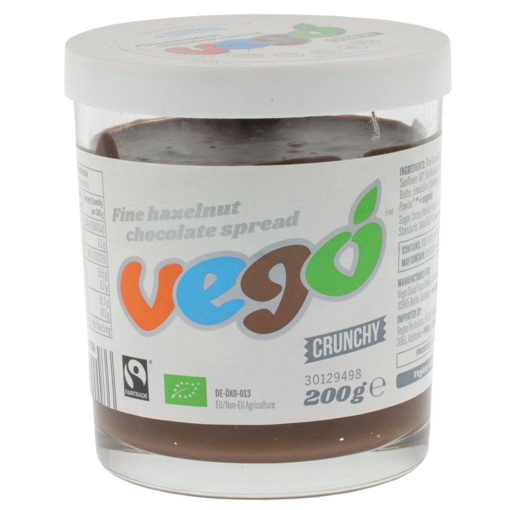 Crunchy Choc Hazelnut Spread 350g-Pantry-Vego-iPantry-australia