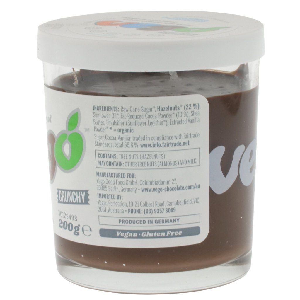 Crunchy Choc Hazelnut Spread 350g-Pantry-Vego-iPantry-australia