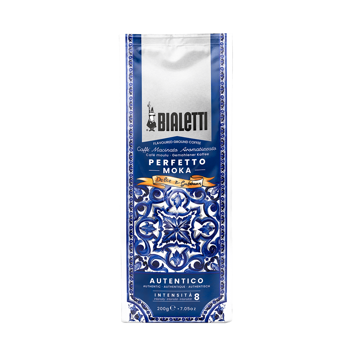 Dolce & Gabbana Autentico Blue Perfetto Moka Grounded Coffee 200g - Bialetti