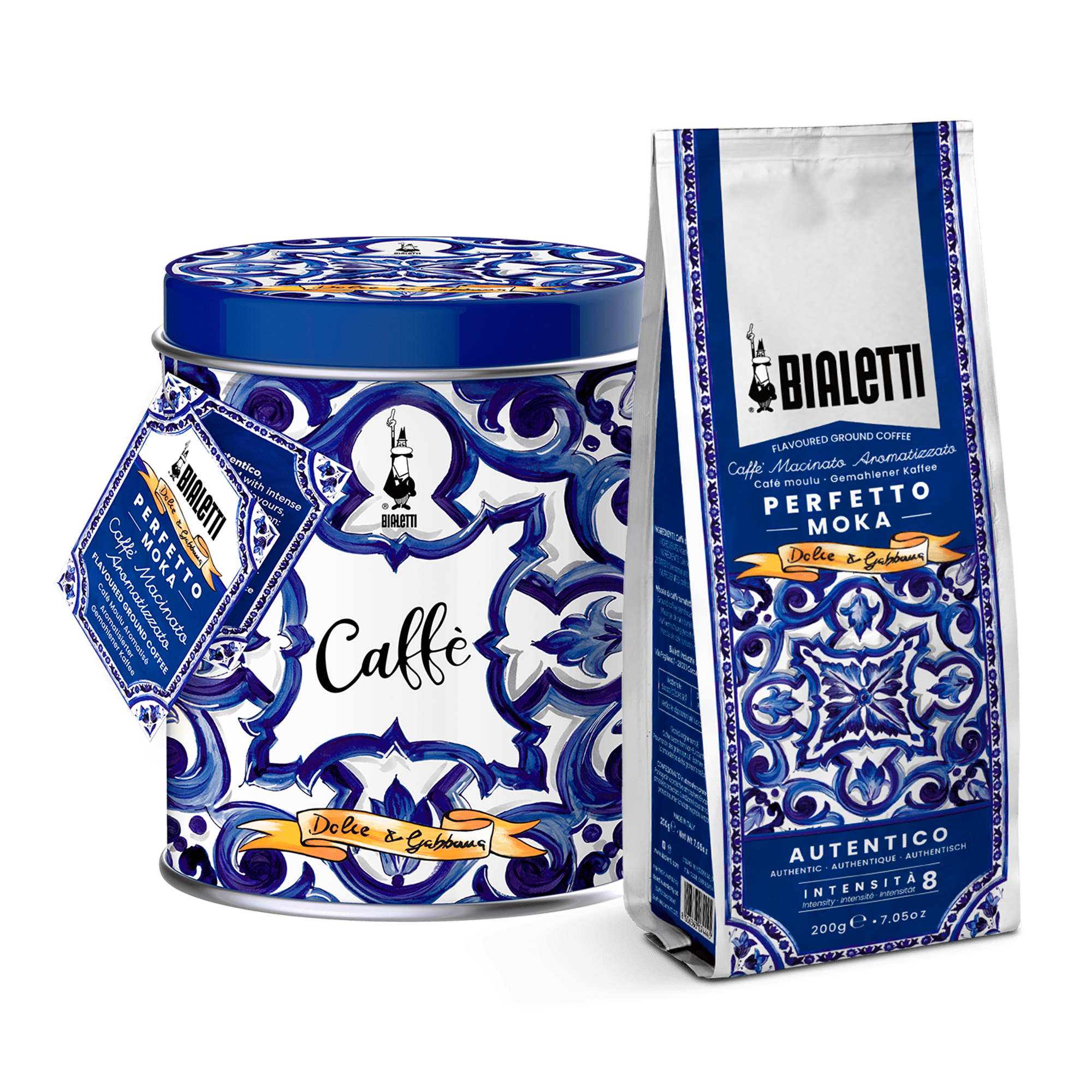 Dolce & Gabbana Autentico Blue Perfetto Moka Irresistible Gift Tin 200g - Bialetti