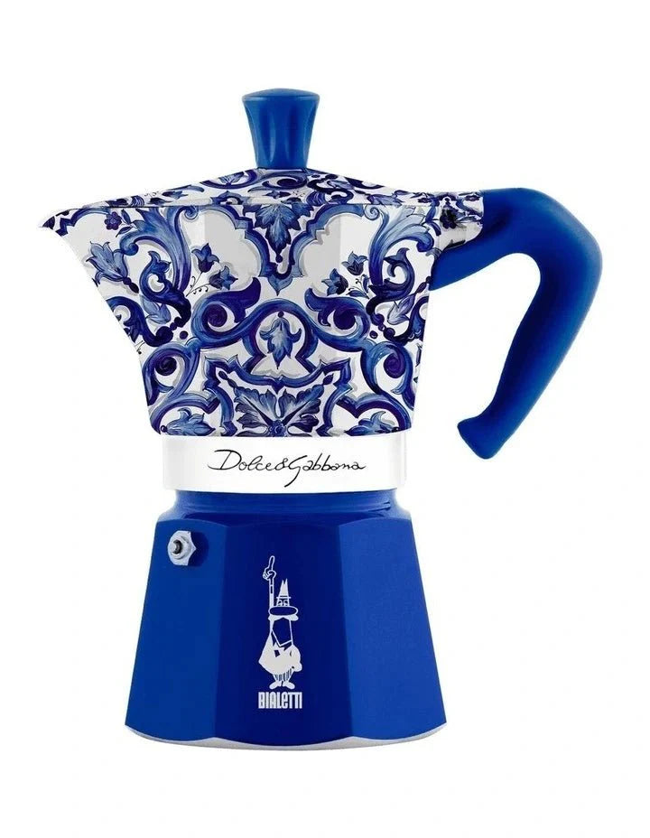 Dolce & Gabbana Mediterrean blue Bialetti Moka Express 6 Cup - Bialetti