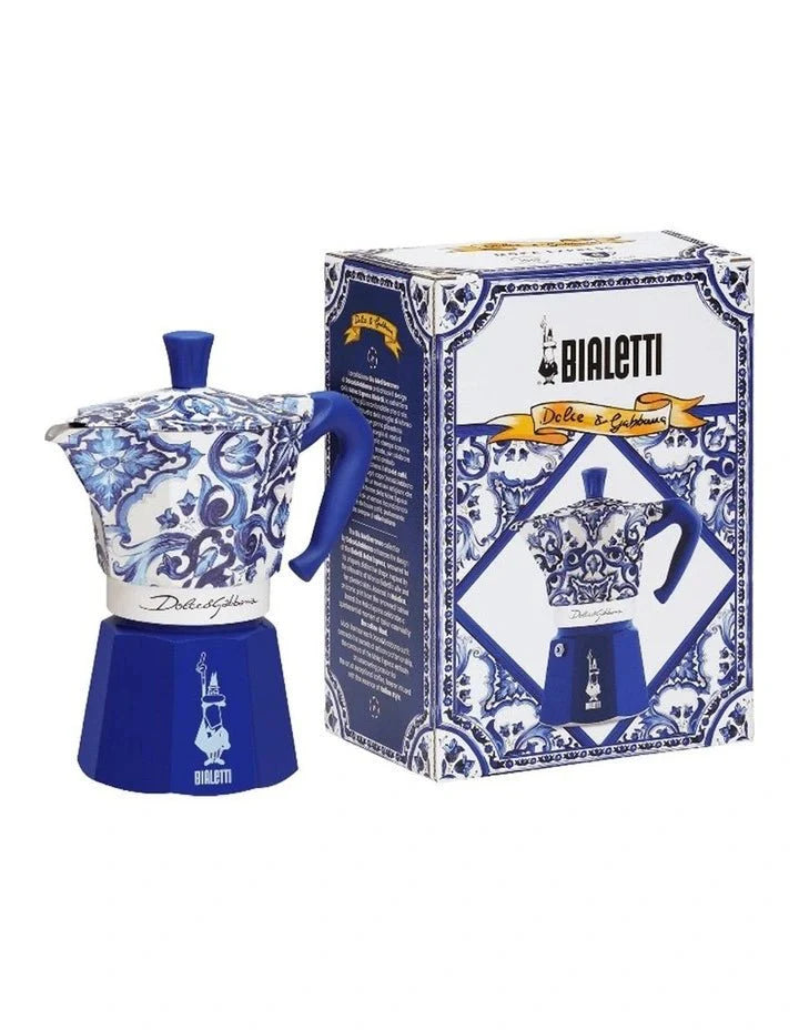 Dolce & Gabbana Mediterrean blue Bialetti Moka Express 6 Cup - Bialetti