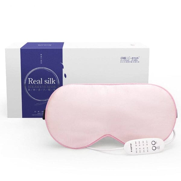 Eye Mask - Pink Heated Infrared 100% Silk-Dilly's Collections-iPantry-australia