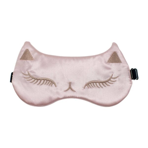 Eye Mask - Pink Satin Cat-Dilly's Collections-iPantry-australia