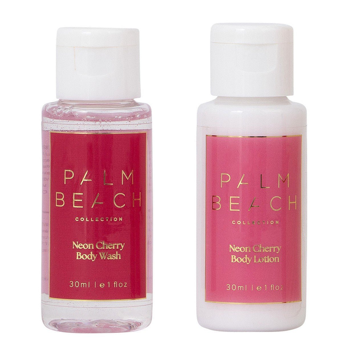 Gingerbread House Travel Duo - Neon Cherry - Palm Beach Collection