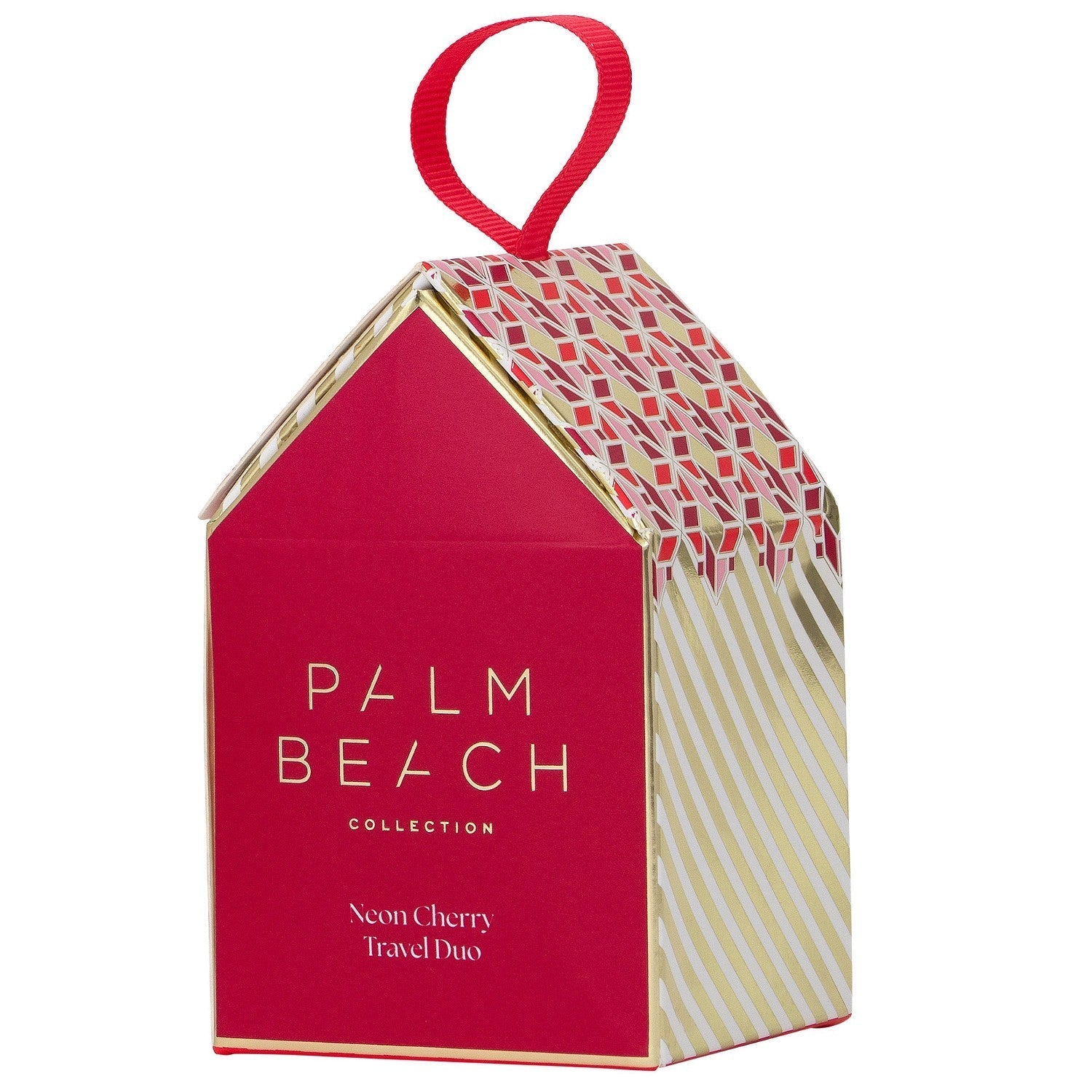 Gingerbread House Travel Duo - Neon Cherry - Palm Beach Collection