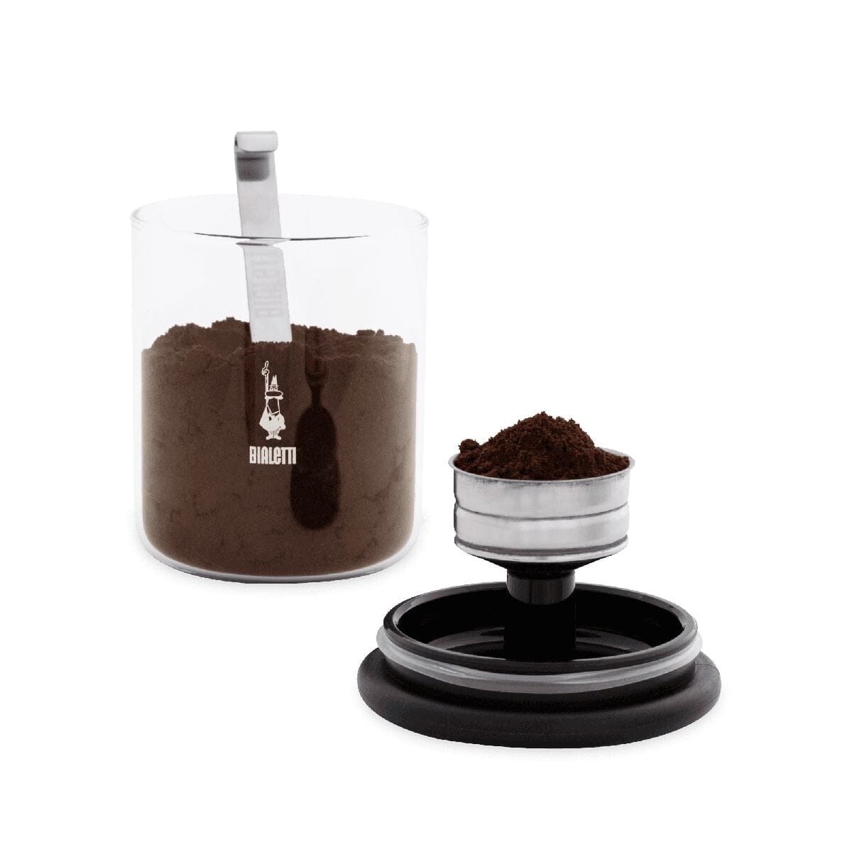 Glass Coffee Jar with Moka Top-Bialetti-iPantry-australia