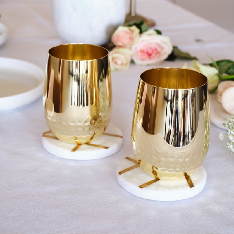 Gold Half-hammered Glasses-Clinq-iPantry-australia