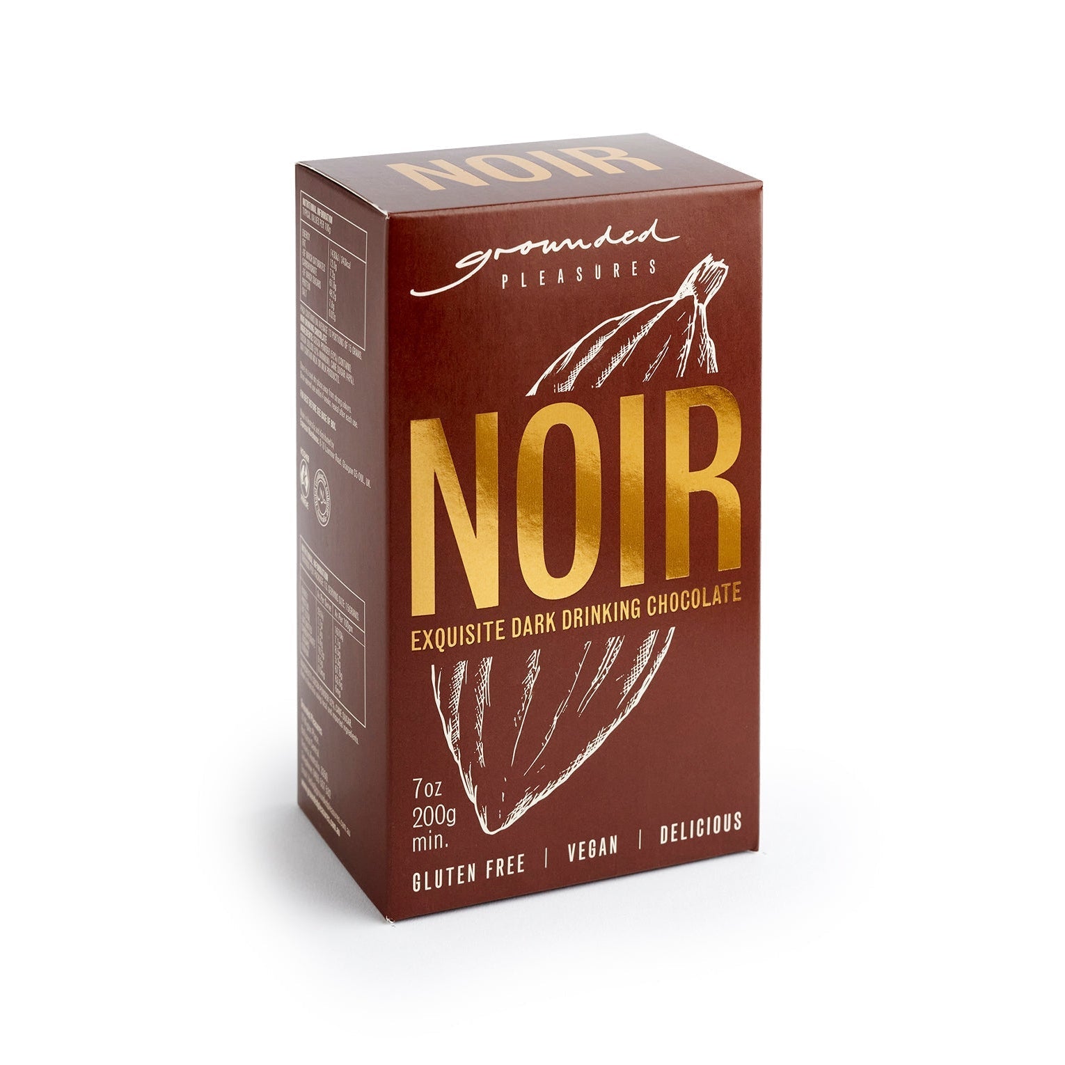 Grounded Pleasures Noir Dark Drinking Chocolate 200g-Pantry-Grounded Pleasures-iPantry-australia