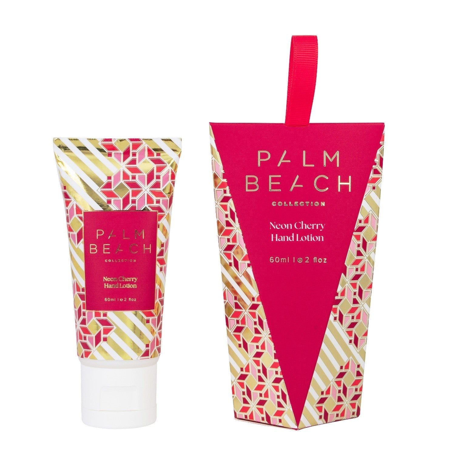 Hanging Hand Lotion 60ml Neon Cherry - Palm Beach Collection