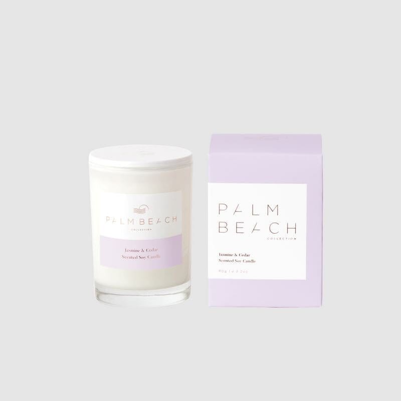 Jasmine & Cedar Mini Candle 90g-Palm Beach Collection-iPantry-australia