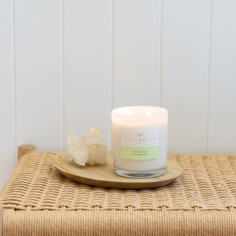 Jasmine & Lime Standard Candle 420g-Palm Beach Collection-iPantry-australia