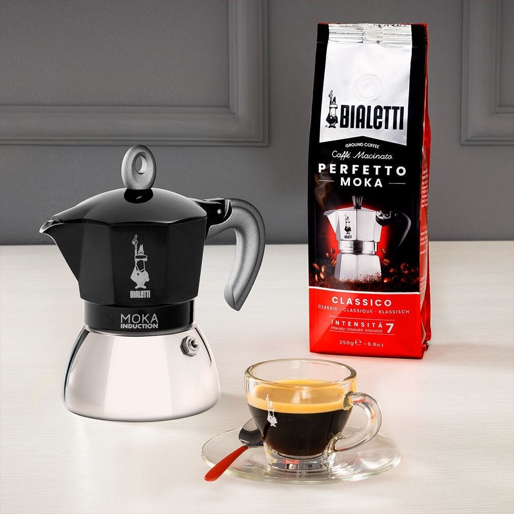 Moka Induction 6 Cup Black-Bialetti-iPantry-australia