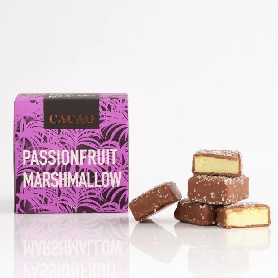 Passionfruit Marshmallow Cube Petit Bites 100g-Indulgence-Cacao-iPantry-australia