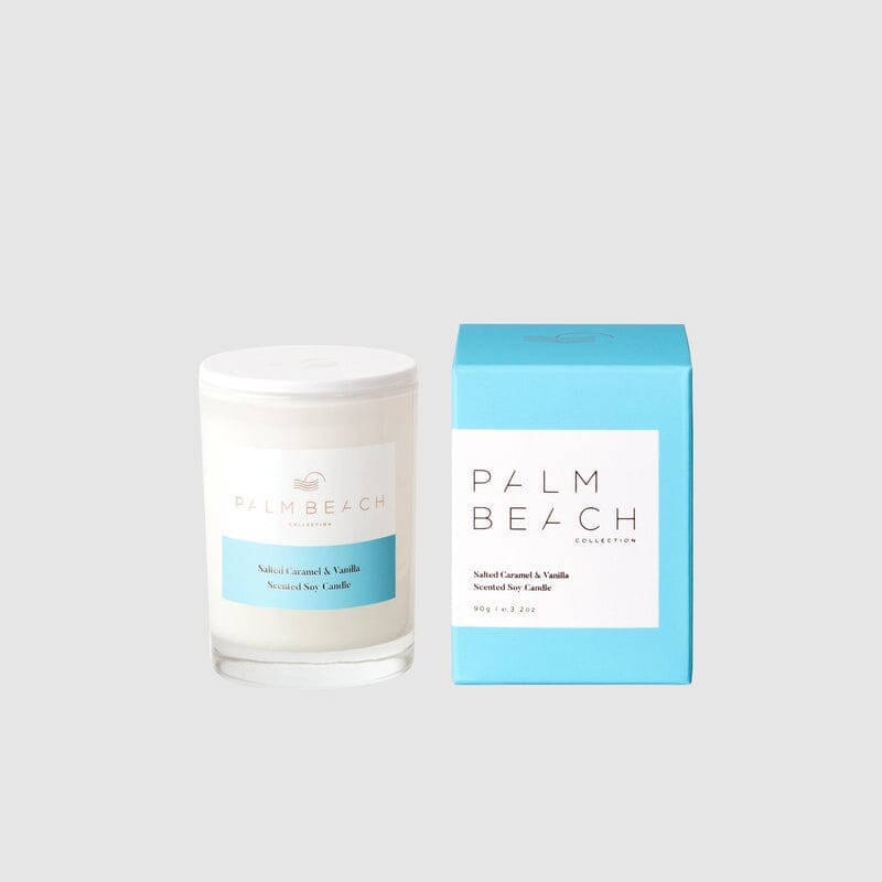 Salted Caramel & Vanilla Mini Candle 90g-Palm Beach Collection-iPantry-australia