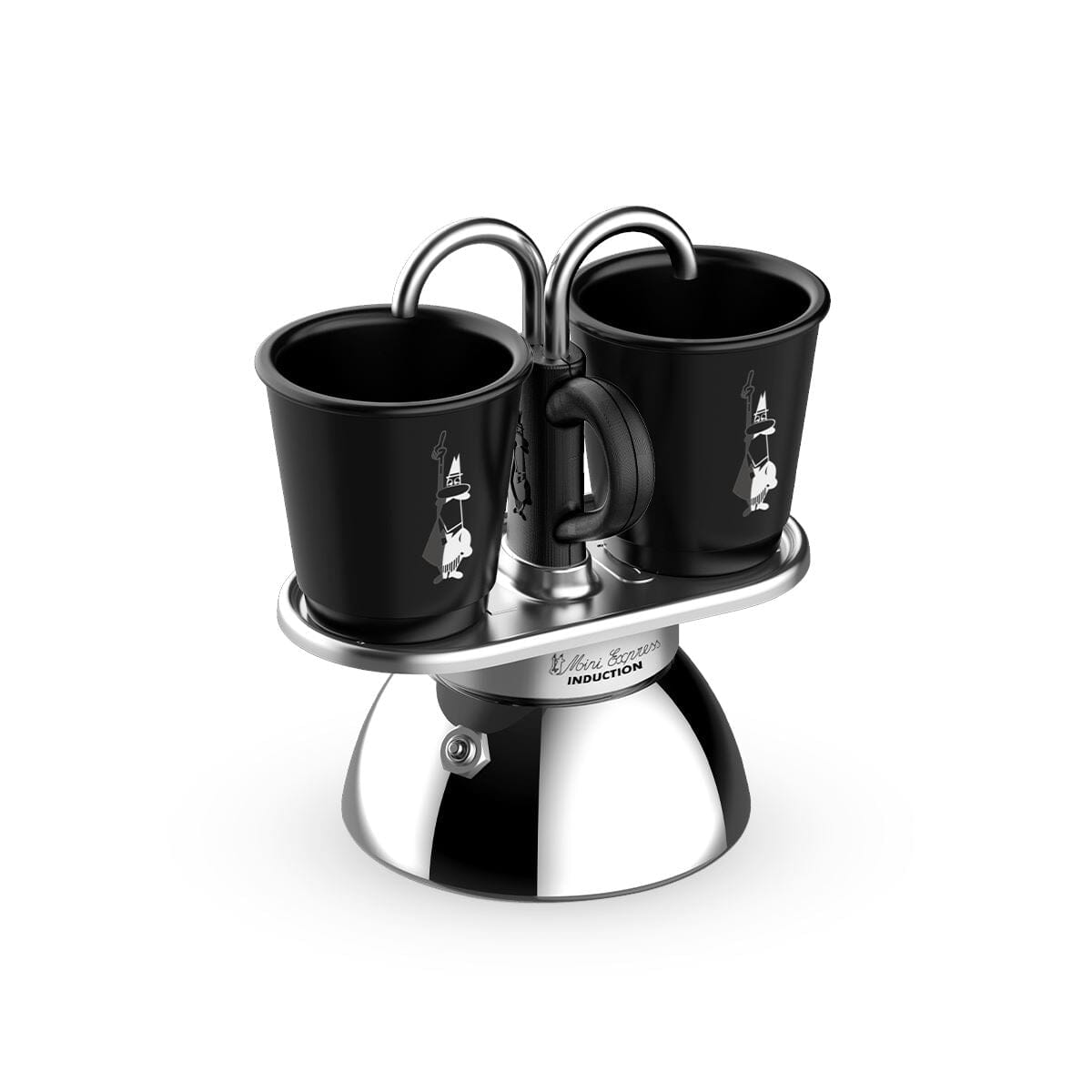 Set Mini Induction 2 cup Black & 2 Bicchierini-Bialetti-iPantry-australia