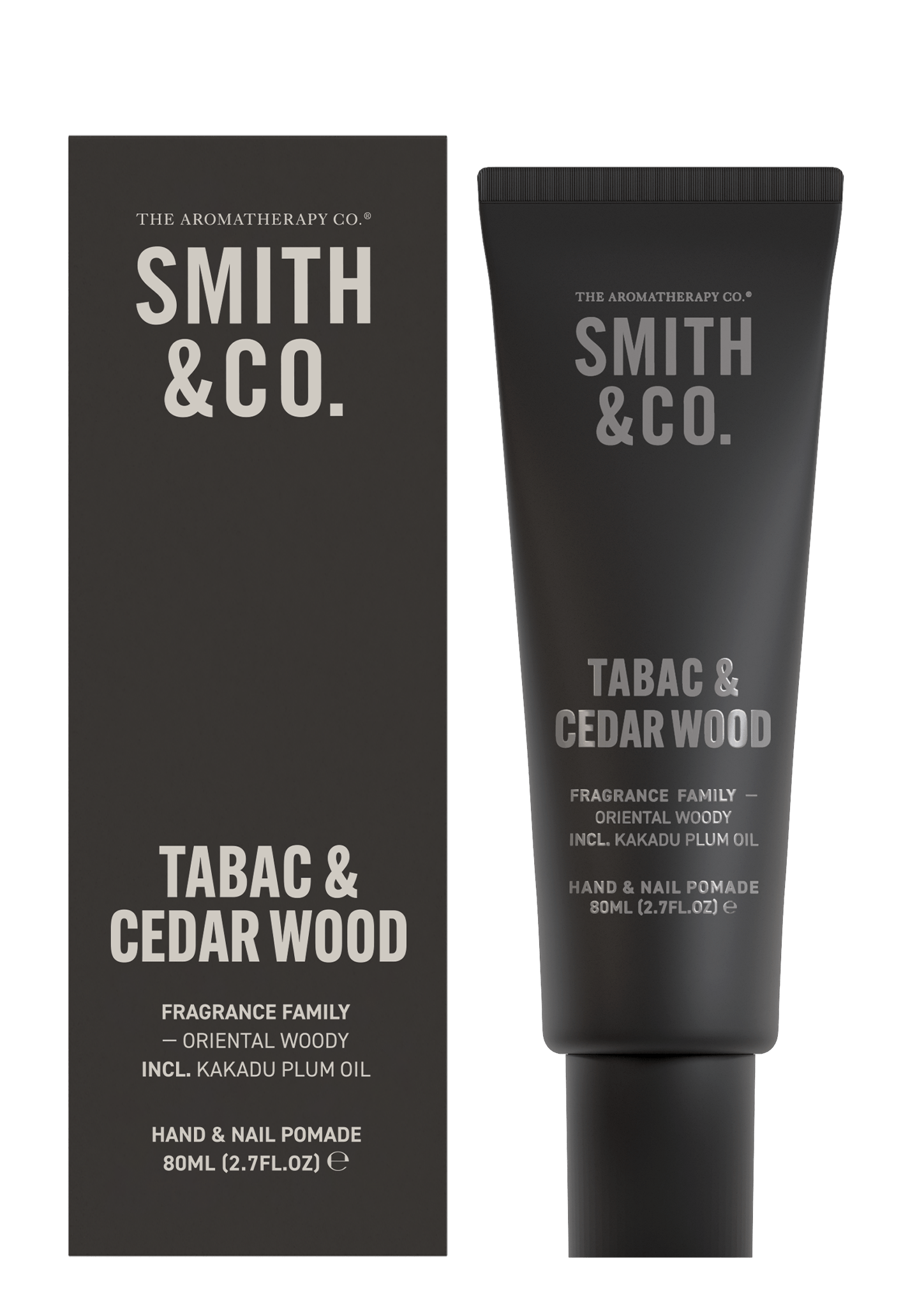 Smith & Co Hand and Nail Pomade 80ml Tabac & Cedarwood - The Aromatherapy Company