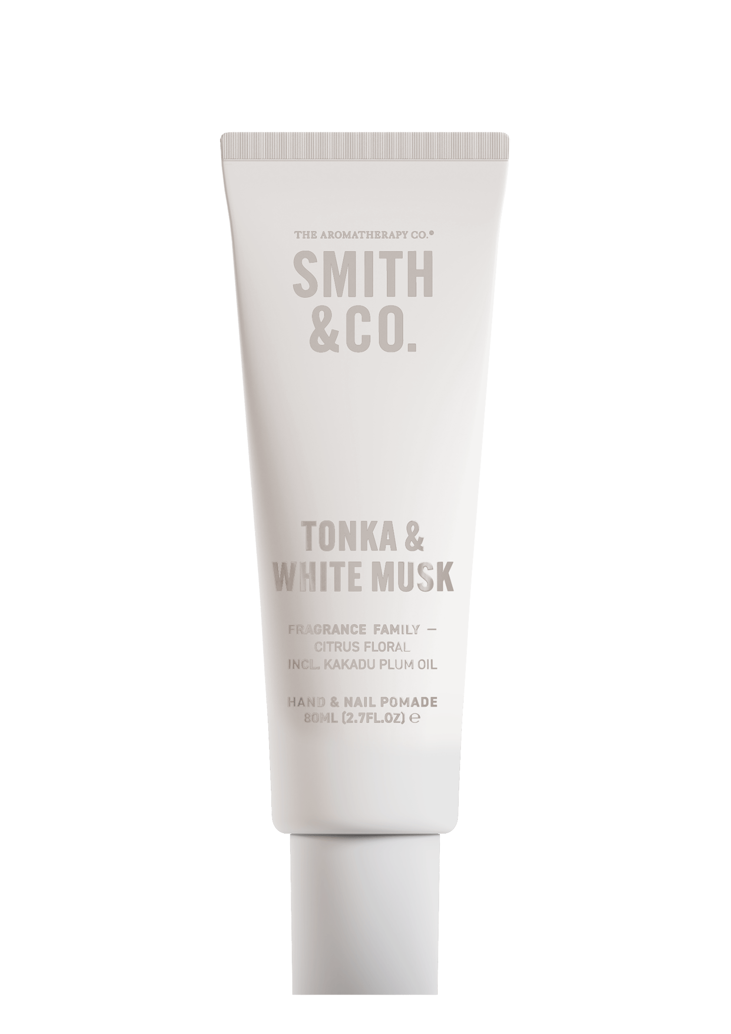 Smith & Co Hand and Nail Pomade 80ml Tonka & White Musk - The Aromatherapy Company