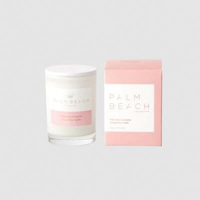 White Rose & Jasmine Mini Candle 90g-Palm Beach Collection-iPantry-australia